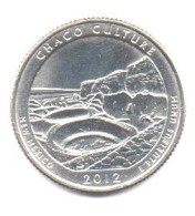2012 - Stati Uniti 25 Cents - Quarter Chaco Culture   S     ------ - 2010-...: National Parks