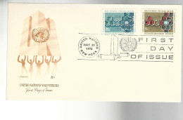 52612 ) United Nations FDC  Stationery Postmark 1973 New York - Used Stamps