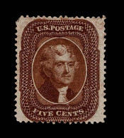 Lot # 029 1857 - 61 Issues: 5¢ Brown, Type II - Nuovi