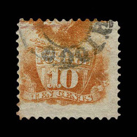 Lot # 042 1869, 10¢ Yellow - Nuovi