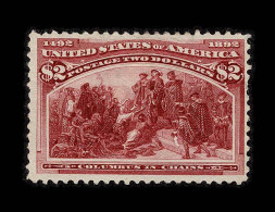 Lot # 049 1893 Columbian Issue, $2 Brown Red - Nuevos