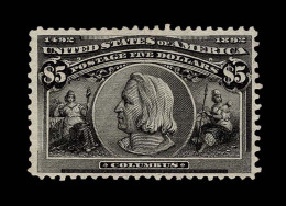 Lot # 052 1893 Columbian Issue, $5 Black - Neufs