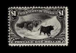Lot # 055 1898, Trans-Mississippi; $1 Black - Unused Stamps