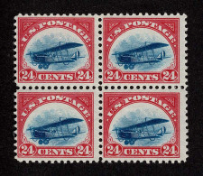 Lot # 065 Airmail, 1918, 6c Orange, 24b Carmine Rose & Blue Blocks Of Four - 1a. 1918-1940 Usados