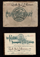 Lot # 081 Postal Telegraph Co., 1896, Slate Green COMPLETE BOOKLET (less 2 Stamps From First Panel) - Non Classificati