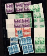 Lot # 087 1922's To 1940's Vast Assortment Of Mostly Blocks And Plate Blocks - Colecciones (sin álbumes)