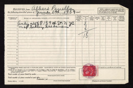 Lot # 103 Certificate Of Mailing From 1939: 1938, 2¢ John Adams Rose Carmine - Cartas & Documentos