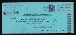 Lot # 145 Registered Business Reply: 1938, 30¢ Theodore Roosevelt Deep Ultra Marine - Covers & Documents