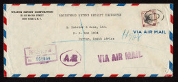 Lot # 147 International First Class To South Africa: 1938, $1 Wilson Purple And Black - Cartas & Documentos