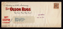 Lot # 232 Coil: Address Correction: 1939, 4½¢ White House, Horizontal Coil Precanceled CHICAGO ILL. On Legal Size Window - Lettres & Documents