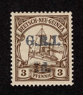 Lot # 338 New Britain: 1914, G.R.I. 1d On German New Guinea 3pf Brown "n.h." - Otros & Sin Clasificación