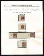 Lot # 384 British Commonwealth: 1907 - 08 Universal Color Trials Proposed By De La Rue To Be Adopted For All Colonies, F - Sonstige & Ohne Zuordnung