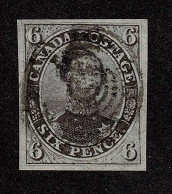 Lot # 437 1851, Prince Albert, 6d Slate Violet, Laid Paper - Oblitérés
