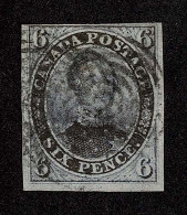 Lot # 439 1851, Prince Albert, 6d Slate Violet, Laid Paper - Used Stamps