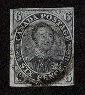 Lot # 442 1851, Prince Albert, 6d Grayish Purple, Laid Paper - Oblitérés