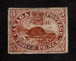 Lot # 444 1853, Beaver, 3d Brown Red - Oblitérés