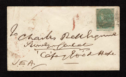 Lot # 477 Cape Of Good Hope: Incoming From Scotland: 1862-64 1s Green (Plate 2) - Cape Of Good Hope (1853-1904)