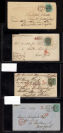 Lot # 615 Great Britain Covers: 1856 1s Green, 15 Covers Used To The United States, Usual New York And Philadelphia But  - Storia Postale