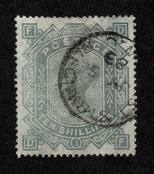 Lot # 629 1883, Queen Victoria, 10s Greenish Gray On White Paper, Anchor Watermark, Light Shade - Oblitérés