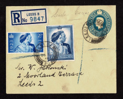 Lot # 710 Registered First Day Cover: 1948, 2½d And £1 King George VI Silver Wedding Issues - Covers & Documents