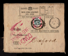 Lot # 736 Govt. Parcels, 1900, 1s Green & Carmine - Dienstmarken