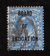 Lot # 741 Board Of Education: 1902, King Edward VII, 2½d Ultramarine - Service