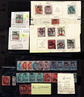 Lot # 753 Official Stamps:45 Used Primarily Army And Government Parcels Plus 2 O.W. - Dienstmarken