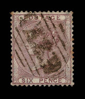 Lot # 758 Used In Jamaica: 1856 6d Lilac - Other & Unclassified