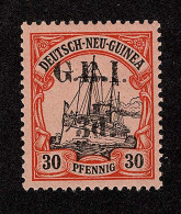 Lot # 790 New Britain: 1914, G.R.I. 3d On German New Guinea 30pf Black & Orange On Buff - Papua New Guinea