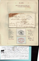 Lot # 889 St. Lucia: FOUR Stampless Covers, All Datelined And To London And From The Famous "Mr. Seaton" Correspondence - Collections (without Album)