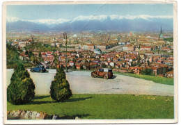 22408 " TORINO-PANORAMA " AUTO ANNI '40 -VERA FOTO-CART. POST. SPED.1949 - Multi-vues, Vues Panoramiques