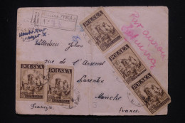 POLOGNE - Enveloppe En Recommandé De Rajczak Zywca Pour La France En 1947, Affranchissement Recto Et Verso - L 147175 - Briefe U. Dokumente