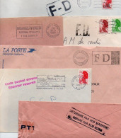 Lot De 12 Enveloppes Ayant Subi Un Retard Ou Autre - Lots & Kiloware (mixtures) - Max. 999 Stamps