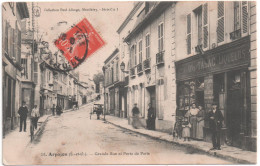 CPA De ARPAJON - Grande-rue Et Porte De Paris. - Arpajon