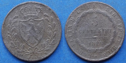 SARDINIA - 5 Centesimi 1826 KM# 127 Carlo Felice (1821-1831) - Edelweiss Coins - Piémont-Sardaigne-Savoie Italienne