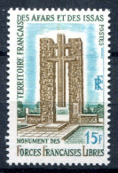 Afars Et Issas          347 **  Monument Aux Forces Françaises Libres à Djibouti - Neufs