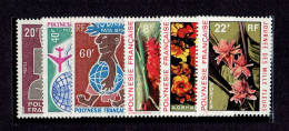 POLYNESIE - N°77/79 - 83/85 - X TB - Neufs