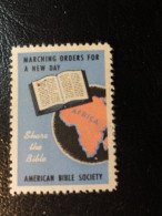 BIBLE Society READ THE BIBLE AFRICA Religion Christianism Vignette Poster Stamp Label USA - Sin Clasificación