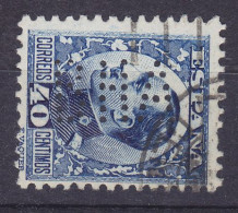 Spain Perfin Perforé Lochung 'BHA' 1930, 40c. Alfons XIII. (Type II) Stamp (2 Scans) - Errors & Oddities