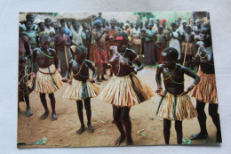 Cpm, Danse Des Fillettes Au Vollage De Denga, Centreafrique - Central African Republic
