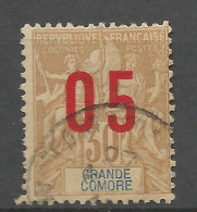 GRANDE COMORE N° 25A Surcharge Espacée OBL / Used - Gebruikt