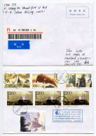 China, PRC 2006 Registered Airmail Cover - Bejing To Hartford, Vermont; Scott 2805d & F-h, And 2815 X 3 - Covers & Documents