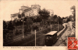 N°111111 -cpa Evian Les Bains -le Funiculaire Du Royal Hôtel- - Funiculaires