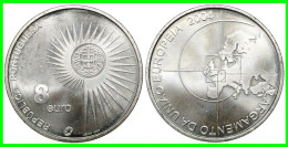 PORTUGAL MONEDA DE 8 EUROS (2004) DE LA UNIDAD EUROPEA (PLATA). PESO: 21.10 GR. DIÁMETRO: 36MM. COMPOSICIÓN: PLATA - Portugal