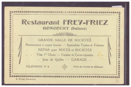 BONCOURT - RESTAURANT FREY-TRIEZ - TB - Boncourt