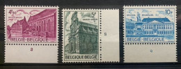 België, 1975, Nr 1769/71, Postfris **, Met Plaatnummer - 1971-1980