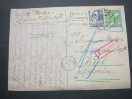 1948 , Ganzsache Aus  JENA Mit Nachporto , Taxe - Storia Postale