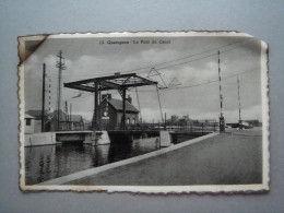 Quaregnon - Le Pont Du Canal - Carte En Mauvaise état - La Carte Ce Décolle - Quaregnon