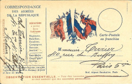 MARS 1915 CORRESPONDANCE DES ARMEES DE LA REPUBLIQUE A Mr TERRIER PARIS _ UN PETIT FILS A SON GRAND PERE _ - 1914-18