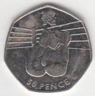 Great Britain UK 50p Coin Boxing  2011 (Small Format) Circulated - 50 Pence